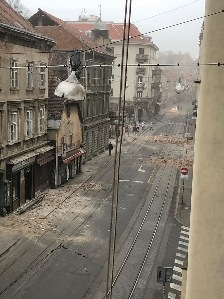 Zagreb building damage